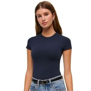 Abercrombie T-Shirt Bodysuit Navy Blue